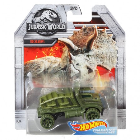 Carro Hot Wheels Character Cars Jurassic World: Dominion  - Triceraptops (5843)