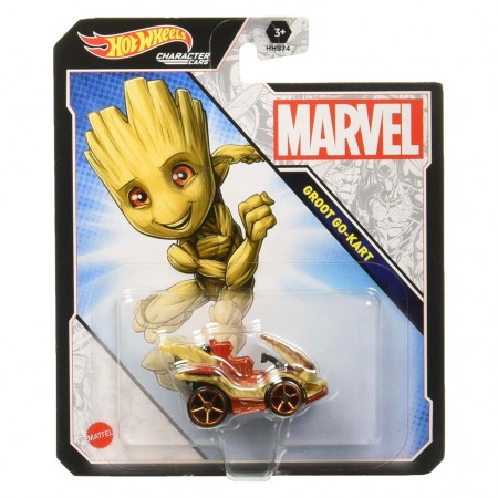 Carro Hot Wheels Character Cars Marvel - Groot Go-kart (3932)