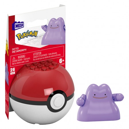 Pokebola Pokemon Mega Construx Mattel - Ditto (1048)
