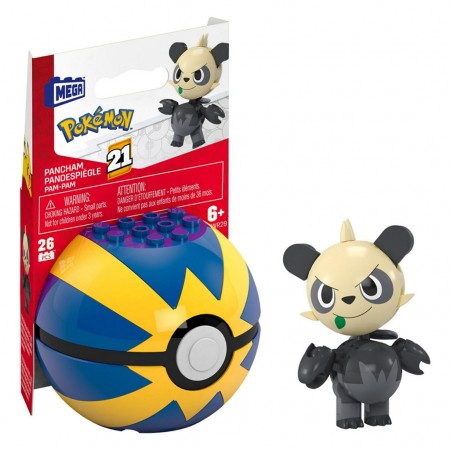 Pokebola Pokemon Mega Construx Mattel - Pancham (8974)