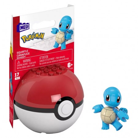 Pokebola Pokemon Mega Construx Mattel - Squirtle (0973)