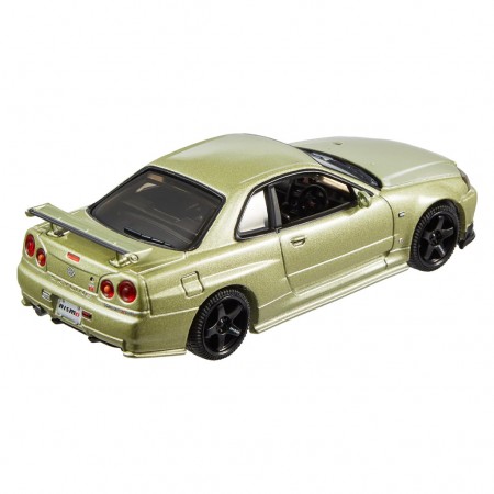 Carro Hot Wheels Premium 1:43 - Nissan Skyline Gt-r (bnr34) V-spec Ii Nur With Nismo Parts (4800)
