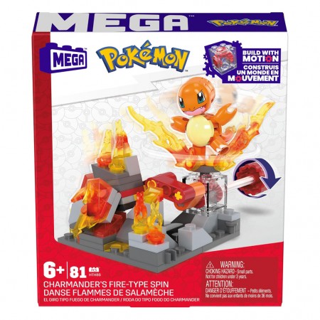 Boneco Mattel: Mega Pokmon - Charmander's Fire-type Spin (0935)