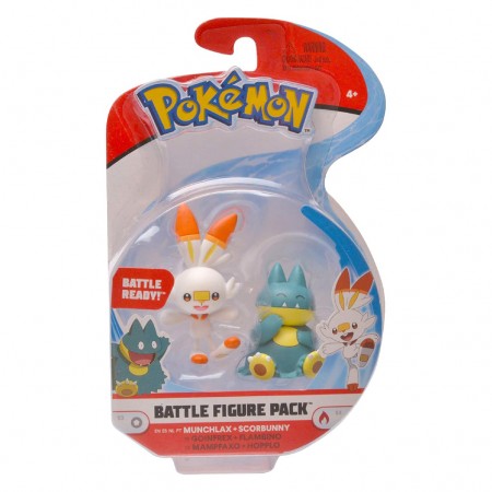 Boneco Pokemon Battle Figure Pack - Munchlax & Scorbunny (6268)