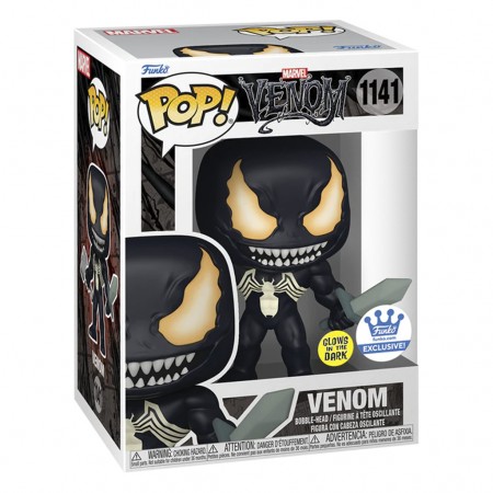Funko Pop Marvel Venom Exclusive - Venom With Mjonir And Sword (glows In The Dark) 1141