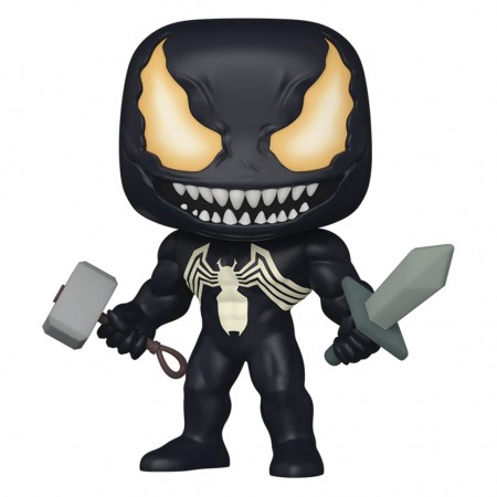 Funko Pop Marvel Venom Exclusive - Venom With Mjonir And Sword (glows In The Dark) 1141