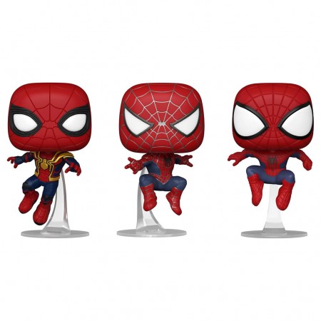 Funko Pop Marvel Spider-man: No Way Home Exclusive - Spider-man / Friendly Neighbohood Spider-man / The Amazing Spider-man 3-pack
