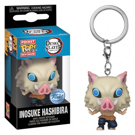 Chaveiro Funko Pop Keychain Demon Slayer: Kimetsu No Yaiba - Inosuke Hashibira 7th Form (68865)