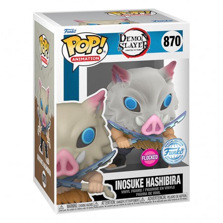 Funko Pop Animation Demon Slayer: Kimetsu No Yaiba Exclusive - Inosuke Hashibira 870 (flocked)