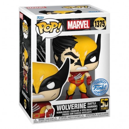 Funko Pop Marvel Wolverine 50th Anniversary Exclusive - Wolverine (battle Damage) 1375