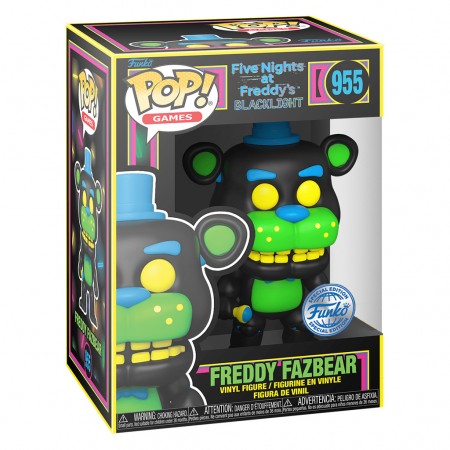 Funko Pop Games Five Nights At Freddy's Exclusive - Freddy Fazbear (blacklight) 955