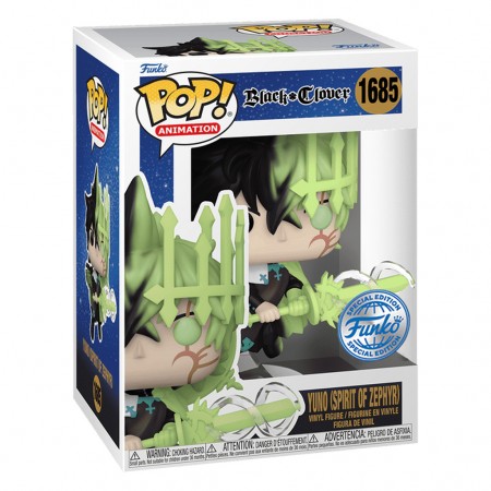 Funko Pop Animation Black Clover Exclusive - Yuno (spirit Of Zephyr) 1685