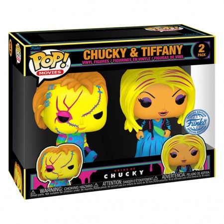 Funko Pop Movies Bride Of Chucky Exclusive - Chucky & Tiffany 2-pack (blacklight)