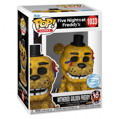 Funko Pop Games Five Nights At Freddy's Exclusive - Withered Golden Freddy 1033