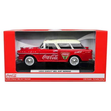 Carro Coca Cola Chevy Bel Air Nomad 1955 Escala 1/24