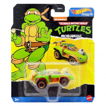 Carro Hot Wheels Character Cars Teenage Mutant Ninja Turtles - Michelangelo Hxc97 (6412)