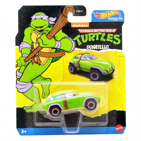 Carro Hot Wheels Character Cars Teenage Mutant Ninja Turtles - Donatello Hxc98 (6528)