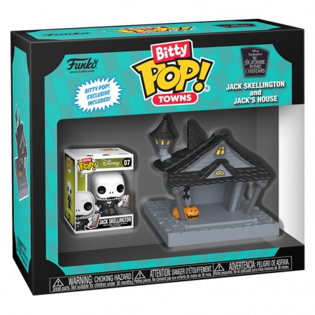 Funko Bitty Pop: Towns The Night Before Christmas - Jack Skellington And Jack's House (83683)