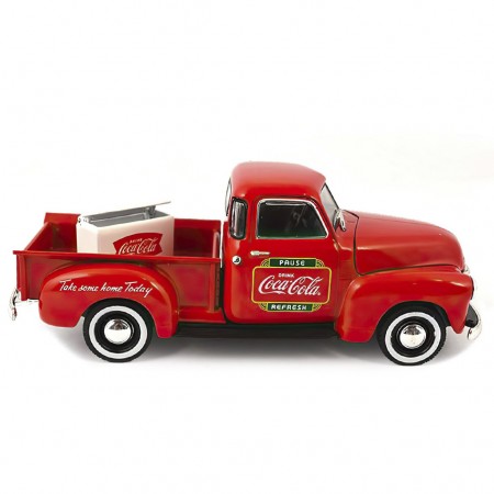 Carro Coca Cola Chevy Pickup Com Metal Cooler 1953 Escala 1/43