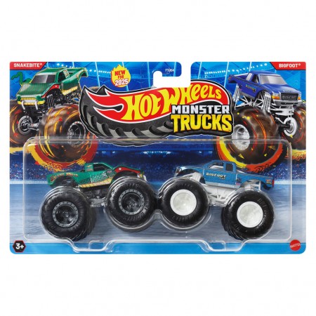 Hot Wheels Monster Trucks 2-pack - Snakebite & Bigfoot (jcc74)