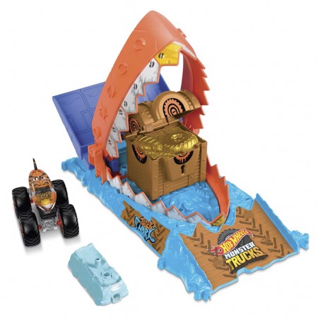 Pista Hot Wheels Monster Trucks: Arena Smashers - Treasure Chomp Challenge (5435)