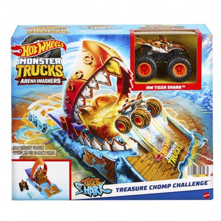 Pista Hot Wheels Monster Trucks: Arena Smashers - Treasure Chomp Challenge (5435)