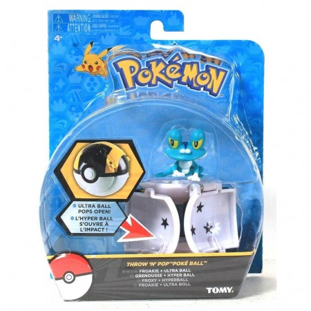 Boneco Pokmon Throw 'n' Pop Pokeball - Froakie (18877)