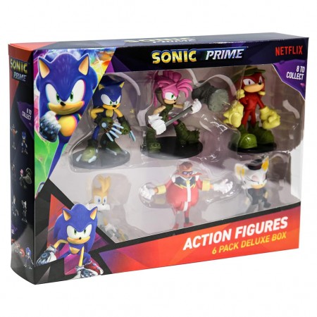 Boneco Jakks Sonic Prime - 6 Pack Deluxe Box (8595)