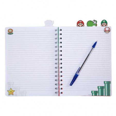 Caderno Jakks Super Mario Spiral Notebook (5788)