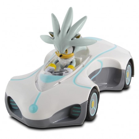 Carrinho Jakks Sonic The Hedgehog Pull Back - Silver (6487)