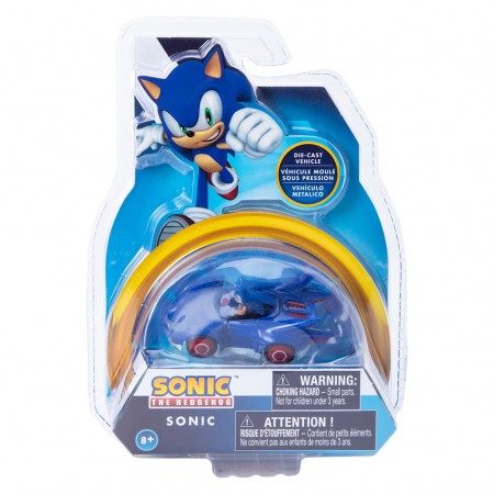 Carrinho Jakks Die-cast Sonic The Hedgehog 1/64 - Sonic (4210)