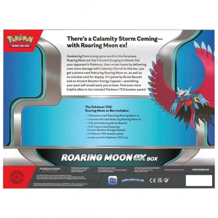 Pokemon Tcg: Roaring Moon / Iron Valiant Ex Box (2718)