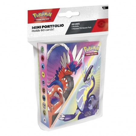 Mini Portfolio Pokemon Tcg: 60 Slots & 1 Booster Pack (3388)