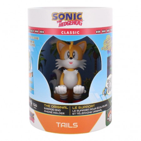 Boneco Cable Guys Stand Sonic The Hedgehog Suporte Para Celular / Joystick - Tails (34211)