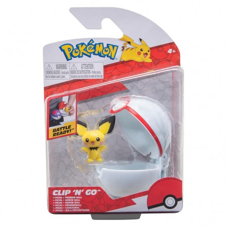 Boneco Pokmon Clip 'n' Go Pokeball - Pichu (42467)