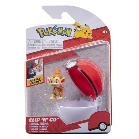 Boneco Pokmon Clip 'n' Go Pokeball - Chimchar (42465)