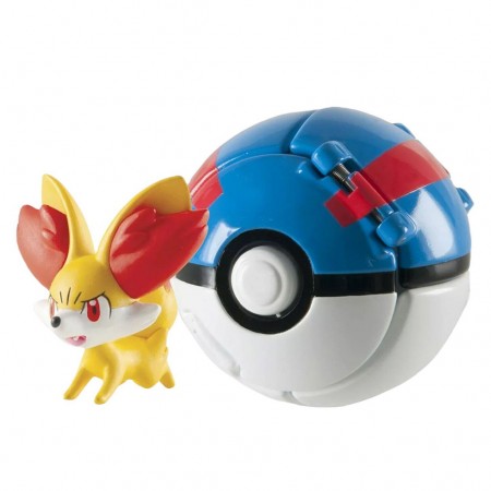 Boneco Pokmon Throw 'n' Pop Pokeball - Fennekin (18876)