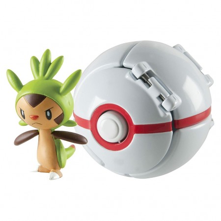 Boneco Pokmon Throw 'n' Pop Pokeball - Chespin (18875)