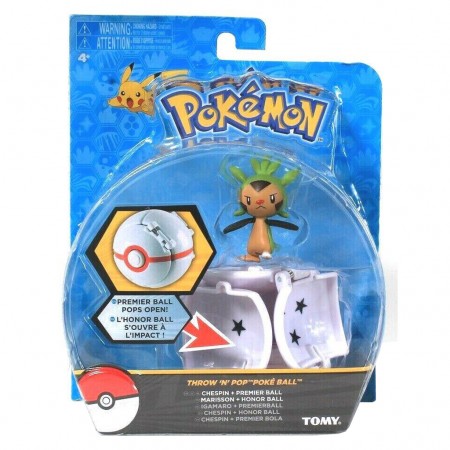 Boneco Pokmon Throw 'n' Pop Pokeball - Chespin (18875)