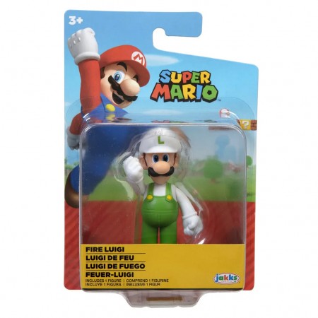 Boneco Jakks Super Mario 2.5 - Fire Luigi (40551)