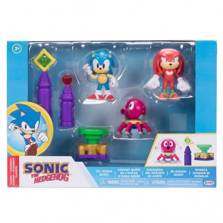 Boneco Jakks Sonic The Hedgehog Diorama - Oil Ocean Quest (42326)