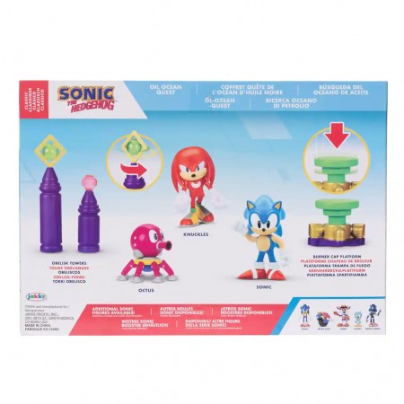 Boneco Jakks Sonic The Hedgehog Diorama - Oil Ocean Quest (42326)