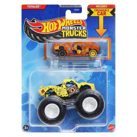 Carro Hot Wheels Monster Trucks - Totaled & Crashable Car (jcg32)
