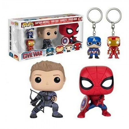 Funko Pop Marvel Captain America Civil War - 4 Pack
