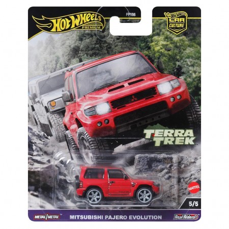 Carro Hot Wheels Premium: Terra Trek 5/5 - Mitsubishi Pajero Evolution 5/5 (6679)