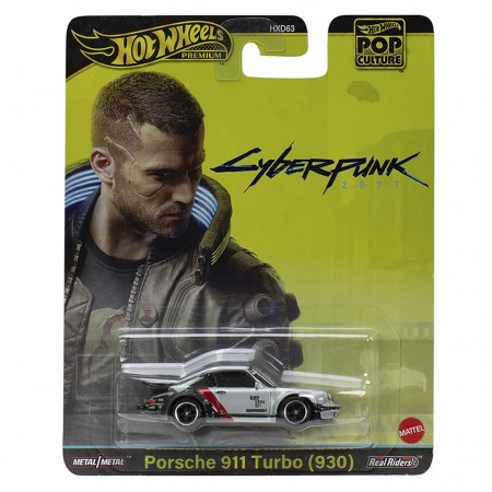 Carro Hot Wheels Premium: Cyberpunk 2077 - Porsche 911 Turbo (930)