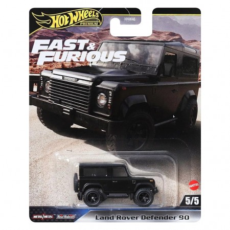 Carro Hot Wheels Premium: Fast & Furious 5/5 - Land Rover Defender 90
