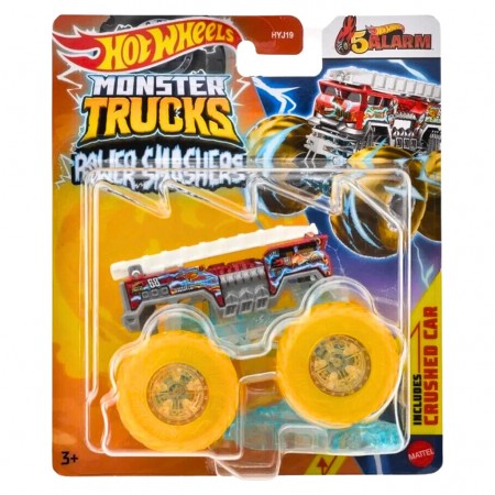 Carro Hot Wheels Monster Trucks: Power Smashers - 5 Alarm (htm70)