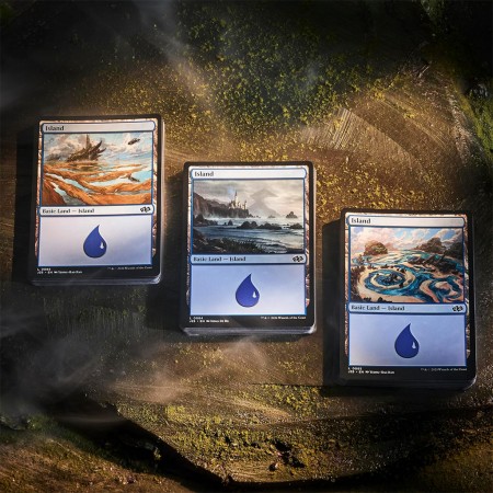Cartas Magic The Gathering 2025 - Land Station (400 Basic Land Cards)
