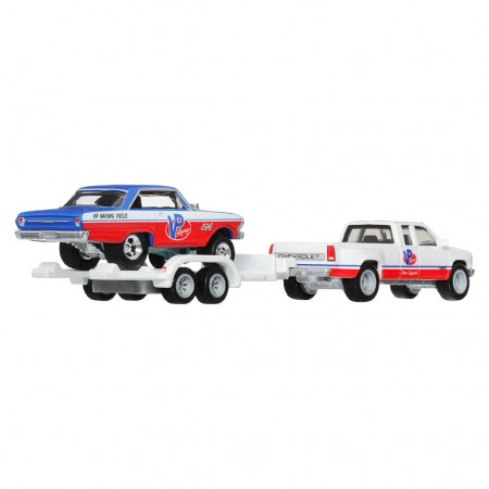 Carro Hot Wheels Premium Car Culture: Team Transport - '63 Chevy Nova & '88 Chevy Silverado 3500 Hrv42 (6211)